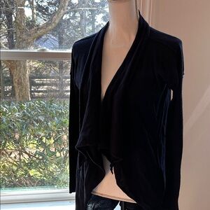 Navy blue Tahari Open Front Cardigan